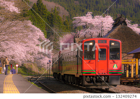 Sakura Railway --The train that carries spring-- Sakura Railway --The train that carries spring-- 132409274