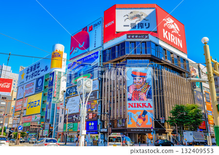 Hokkaido Sapporo City Cityscape Susukino Intersection (Susukino Building) Hokkaido Sapporo City Cityscape Susukino Intersection (Susukino Building) 132409553