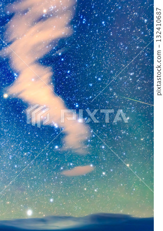 Orionid Meteor Shower - A trail of light across the night sky Orionid Meteor Shower - A trail of light across the night sky 132410687