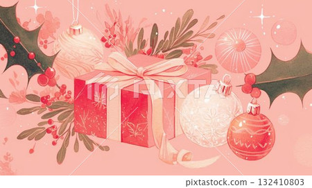 聖誕禮盒和裝飾品 132410803