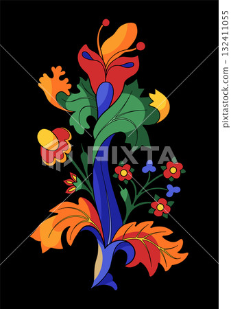 Graphic medieval plant 132411055