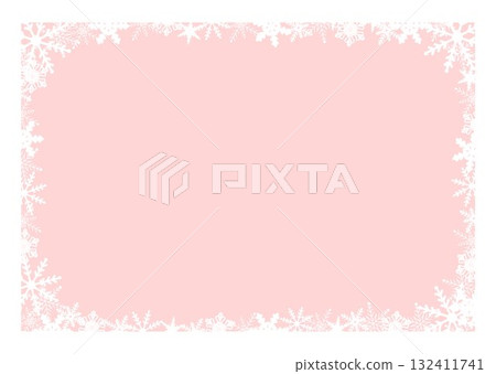 冬季雪花框架片狀背景插圖聖誕節粉紅櫻花彩色向量png白色 冬季雪花框架片狀背景插圖聖誕節粉紅櫻花彩色向量png白色 132411741