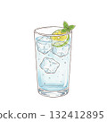 Cafe flavored water 132412895