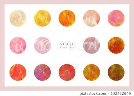 紅色丙烯酸漆圓圈紋理（向量版本） 132412949