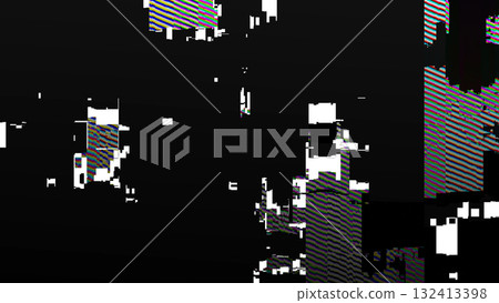 RGB pixel glitch background with digital error distortion and flickering interference forming vibrant abstract pattern of broken signal lines and colorful screen noise RGB pixel glitch background with digital error distortion and flickering interference forming vibrant abstract pattern of broken signal lines and colorful screen noise 132413398