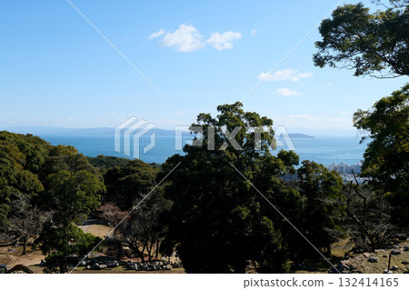 Sumoto City, Hyogo Prefecture_Southeast view from the ruins of Sumoto Castle 3_January 2025 132414165