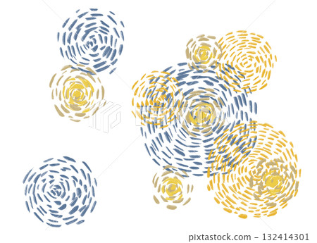 starry night impressionist style painting llustartion background art 132414301