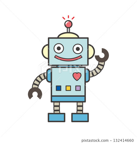 Cute robot illustration Cute robot illustration 132414660