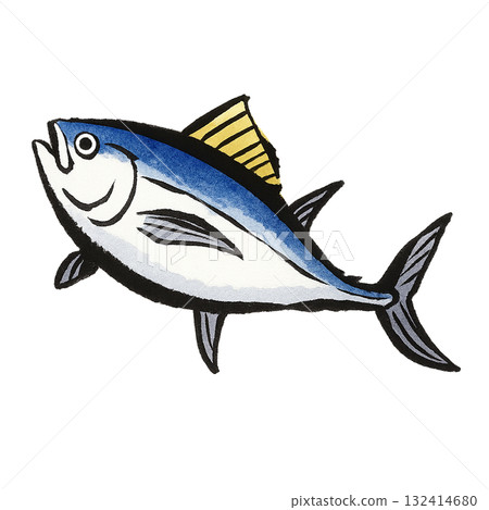 simple tuna illustration simple tuna illustration 132414680
