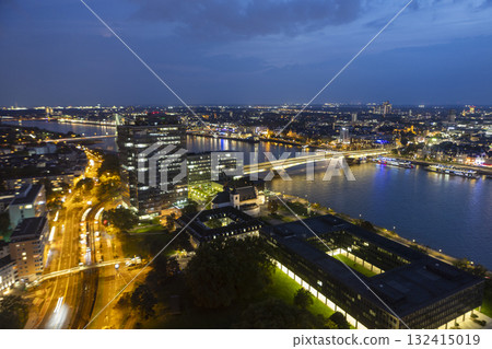 Evening View of Cologne from Cologne Triangle Evening View of Cologne from Cologne Triangle 132415019
