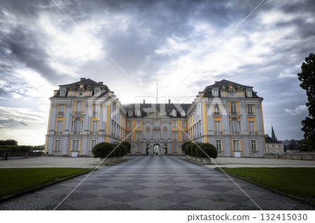The Augustusburg Palace Bruhl Germany cloudscape The Augustusburg Palace Bruhl Germany cloudscape 132415030