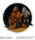 New Year's card material on the ring! Horse Year pro wrestlers give a warm embrace Reiwa 8 132415317
