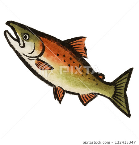 跳躍的鮭魚 132415347
