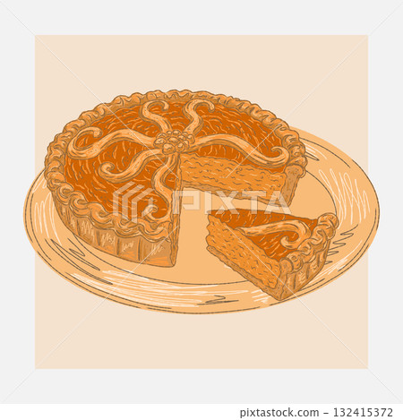 cake on a tray cake on a tray 132415372