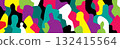 Virtual reality modern people , abstract silhouettes males females vector illustration, multicolor background 132415564