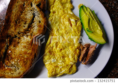 spanish egg omelette as typical lunch food spanish egg omelette as typical lunch food 132415751
