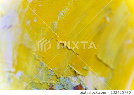Yellow Paint Strokes art background Yellow Paint Strokes art background 132415770