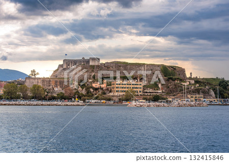 The old town of Kerkira, the capital of Corfu Island The old town of Kerkira, the capital of Corfu Island 132415846