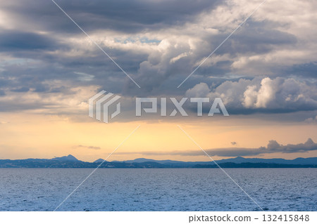 From the ferry trip from Corfu to Paxos 132415848