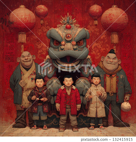 Chinese New Year Celebration Background Chinese New Year Celebration Background 132415915