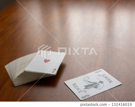 Ace and Jack of Hearts playing cards Ace and Jack of Hearts playing cards 132416019