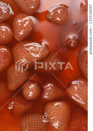 Strawberry Compote Close-up Strawberry Compote Close-up 132416087