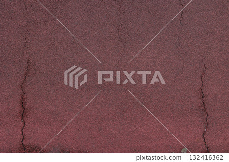 Texture of a red wall with stains after rain 132416362