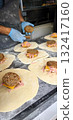 Making a Pizza Burger: The Cooking Process From Scratch 132417160