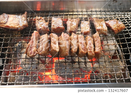 Korean food. Marinated beef ribs bbq Korean food. Marinated beef ribs bbq 132417607