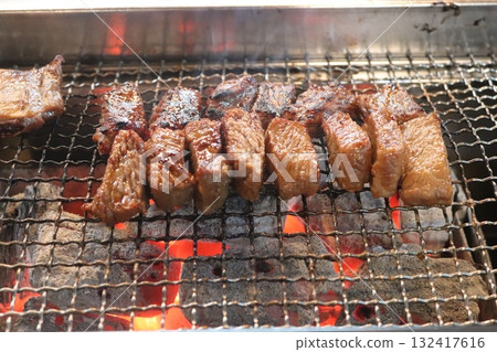 Korean food. Marinated beef ribs bbq Korean food. Marinated beef ribs bbq 132417616