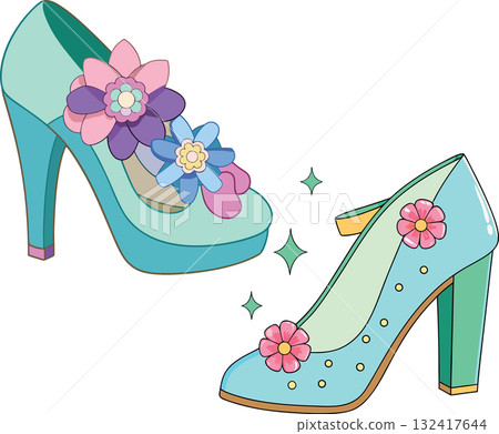 Vsai women's high heel and mary jane shoes with floral decoration Vsai women's high heel and mary jane shoes with floral decoration 132417644