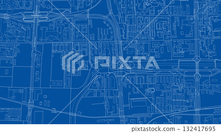 Detailed Urban Blueprint 132417695