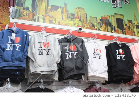 New York winter cityscape and Christmas illuminations, souvenirs, Nintendo and Tiffany New York winter cityscape and Christmas illuminations, souvenirs, Nintendo and Tiffany 132418170