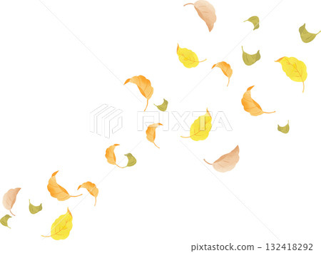 Background illustration of falling leaves 132418292