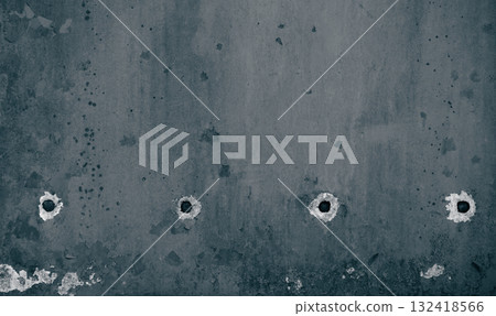 Grunge stone background with bullet holes Grunge stone background with bullet holes 132418566