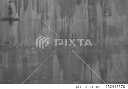 Concrete wall showing weathered grey grunge texture Concrete wall showing weathered grey grunge texture 132418578