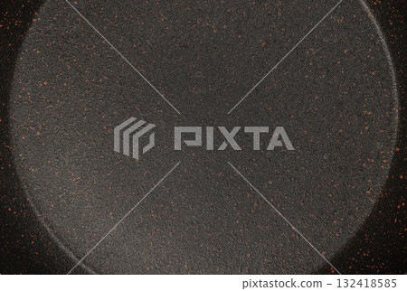 Frying pan non stick textured surface close up Frying pan non stick textured surface close up 132418585