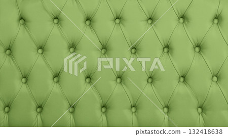 Green leather capitone background texture 132418638