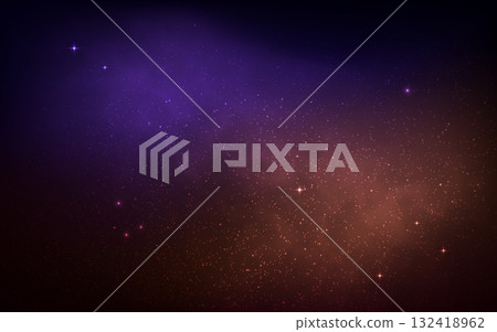 Galaxy background. Color space texture with glowing stars. Realistic starry nebula. Outer space with stardust effect. Fantasy cosmos wallpaper. Cosmic gradient with constellation. Vector illustration Galaxy background. Color space texture with glowing stars. Realistic starry nebula. Outer space with stardust effect. Fantasy cosmos wallpaper. Cosmic gradient with constellation. Vector illustration 132418962