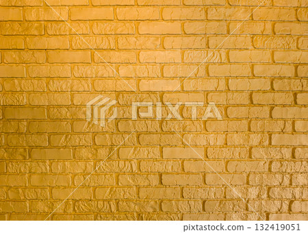 Yellow Brick Wall with Texture in Soft Lighting Yellow Brick Wall with Texture in Soft Lighting 132419051