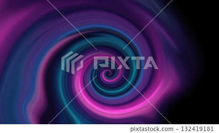 Dark swirling purple and pink vortex spiral with fluid motion. Abstract energy tunnel illusion used for sci-fi, meditation, or mystery themes. 132419181