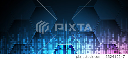 Abstract circuit network and artificial intelligence background for science or business Abstract circuit network and artificial intelligence background for science or business 132419247