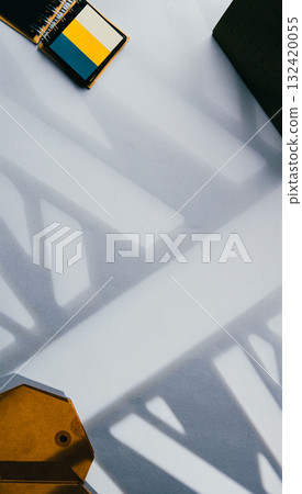 Modern Stationery Minimal Workspace Light Shadows Modern Stationery Minimal Workspace Light Shadows 132420055