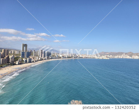 beautiful turquoise bay scenery, picturesque turquoise bay featuring sweeping beach and clear blue beautiful turquoise bay scenery, picturesque turquoise bay featuring sweeping beach and clear blue 132420352