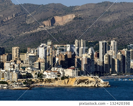 vibrant coastal cityscape, skyline with ocean and cliffs, modern city skyline beside azure waters vibrant coastal cityscape, skyline with ocean and cliffs, modern city skyline beside azure waters 132420398