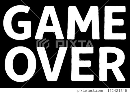 The words GAME OVER 132421846