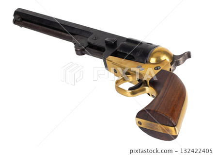 Old west revolver. 132422405