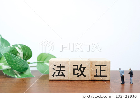 Wooden blocks and miniature businessmen symbolizing legal reform. Wooden blocks and miniature businessmen symbolizing legal reform. 132422936