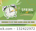 Spring Forward bright collage illustration 132422972