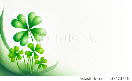 四葉草，AI 生成的圖像 132423746